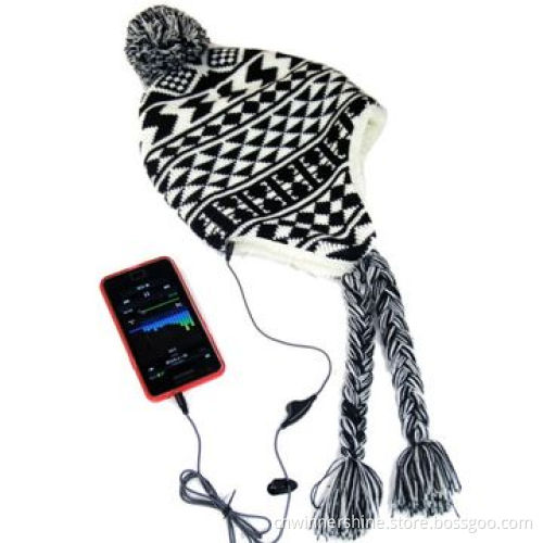 Headphone beanies with novelty design and all mp3 players compatible